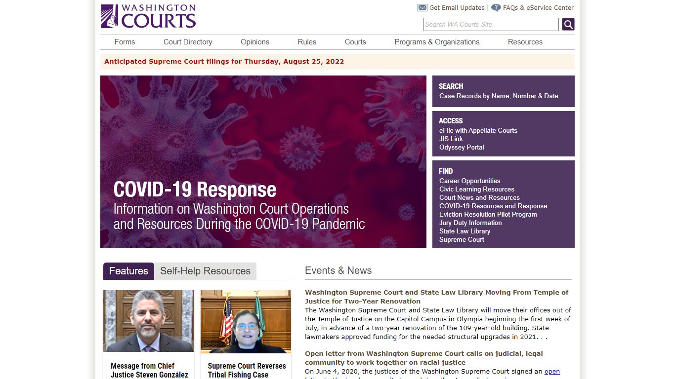 Washington State Courts - Court Forms - Dissolution (Divorce)